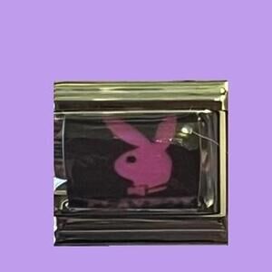 Pink playboy bunny charm